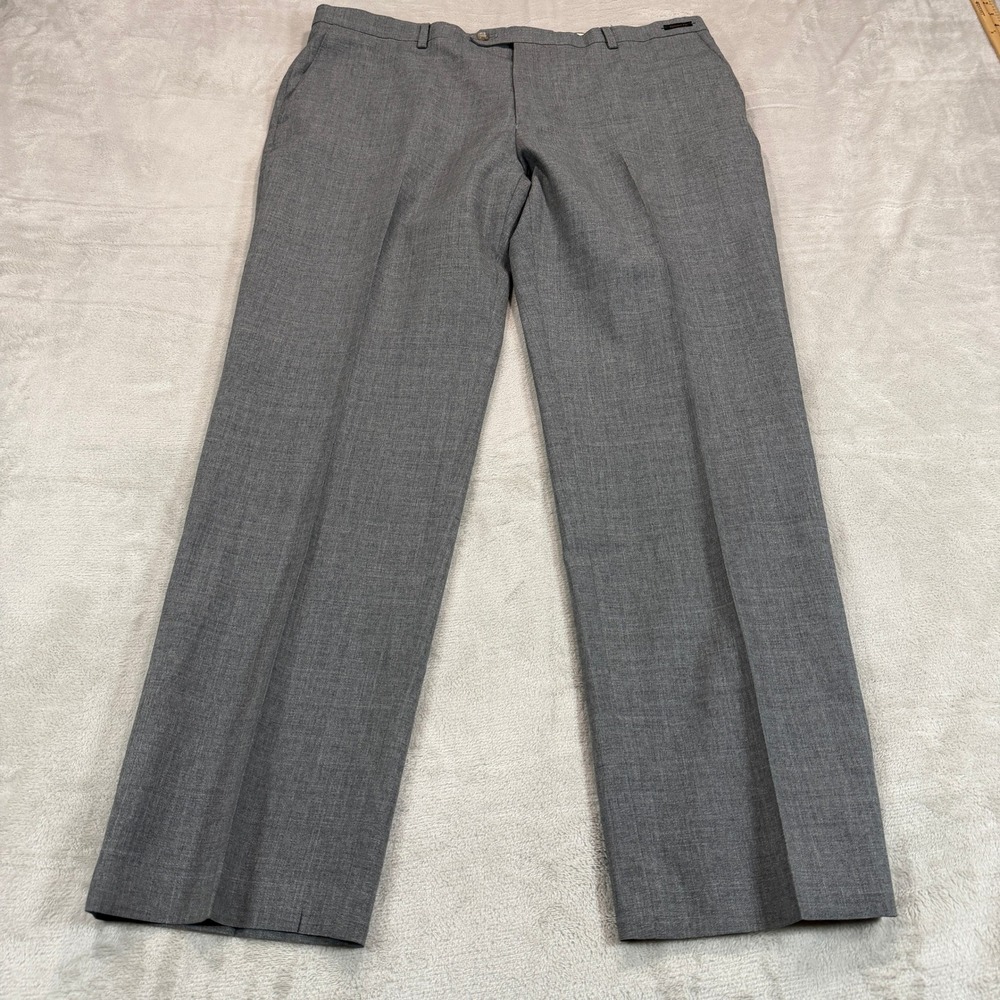 Jos A Bank Reserve Mens 40x32 Vitale Barberis Canonico Gray Wool Tailored Pants